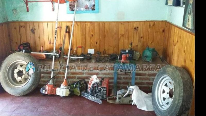 Secuestran importante cantidad de herramientas y tres motos