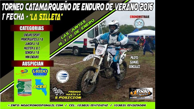 Las Juntas, escenario de la 1ra. fecha del Enduro de Verano 2016