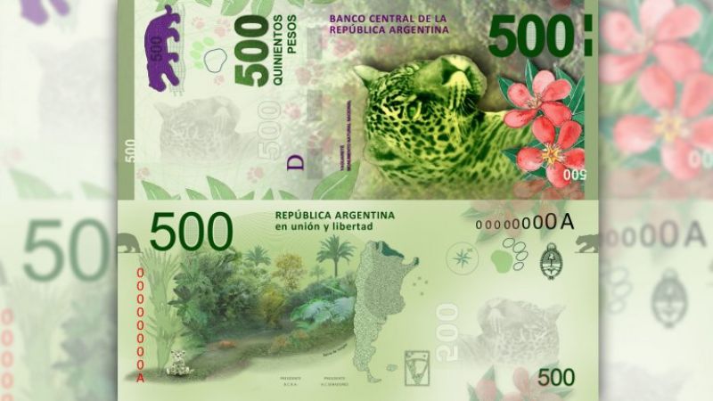 Se emitirá billetes de $200, $500 y $1.000 con figuras de animales