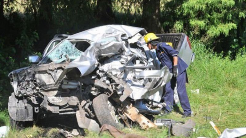 Murieron 4 argentinos en un accidente en Uruguay