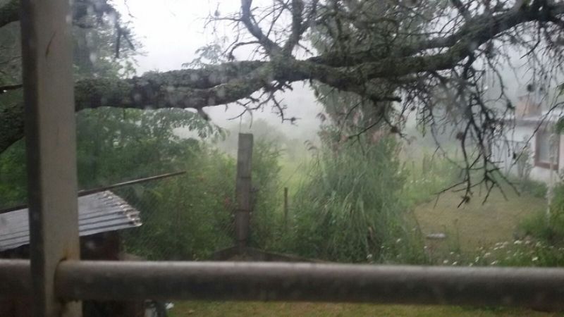 Granizó en El Rodeo