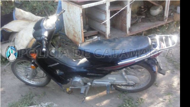 Recuperan moto robada