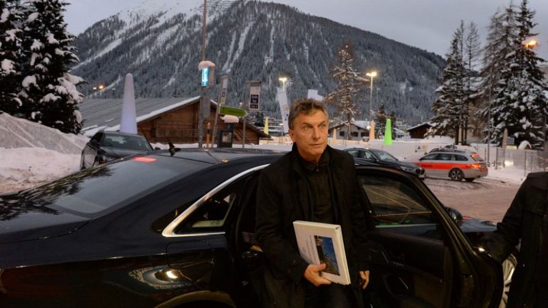 Macri llegó a Davos y comenzará con su nutrida agenda de reuniones