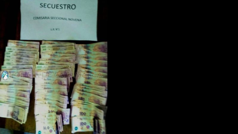 Detienen a ladrón con $9.500
