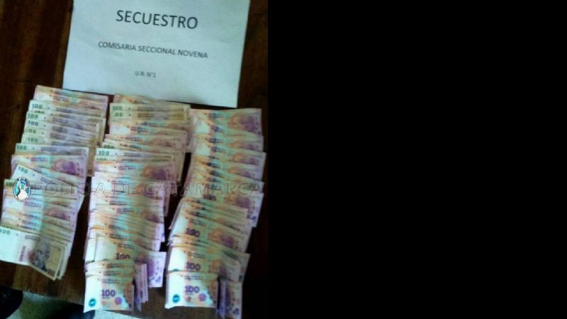 Detienen a ladrón con $9.500