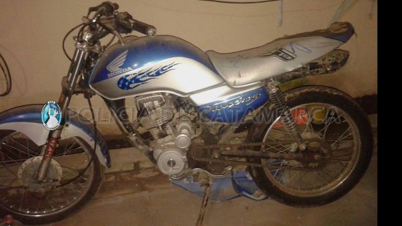 Secuestran una moto robada en Los Altos