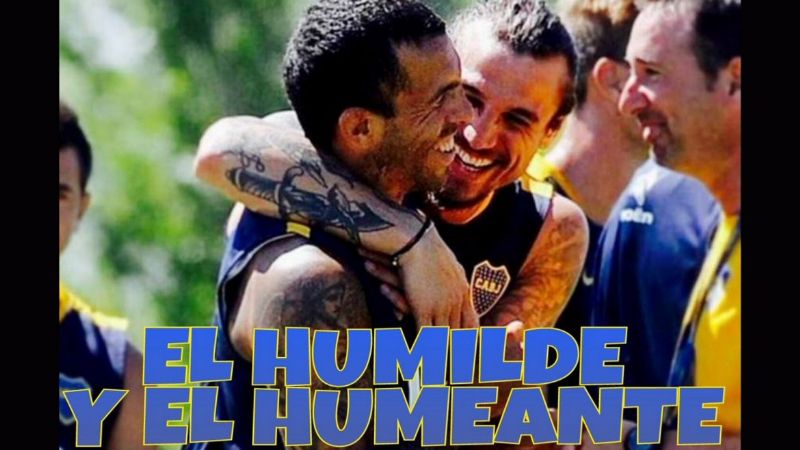 Tevez y Osvaldo, epicentro de los afiches de River contra Boca