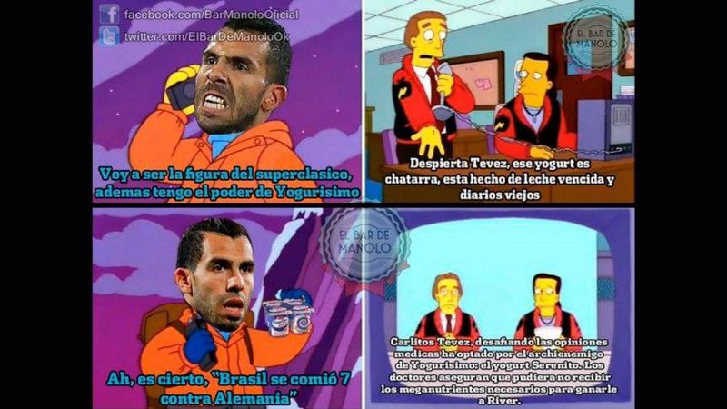 Tevez y Osvaldo, epicentro de los afiches de River contra Boca