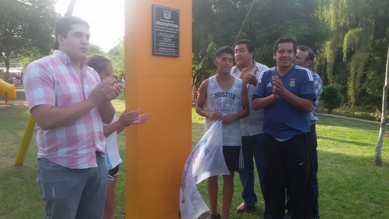 El intendente Ojeda habilitó complejo deportivo en Guayamba