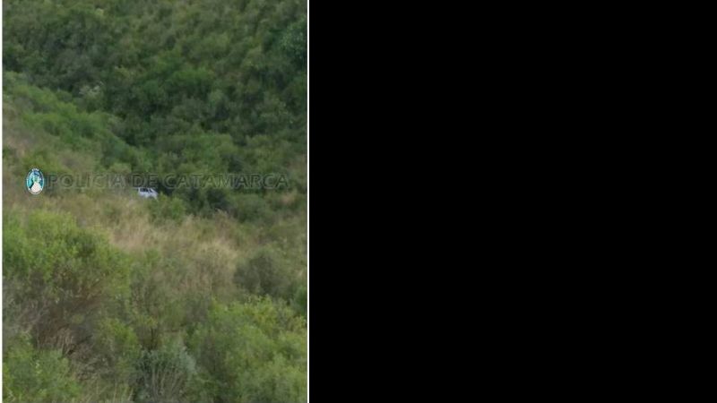 Se desbarrancó un auto en Ambato