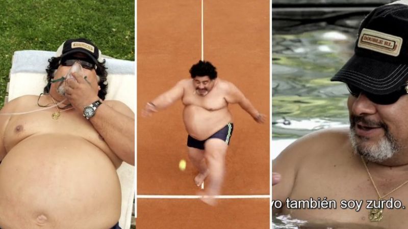 “Roly” Serrano el actor que se “transformó en Diego Maradona