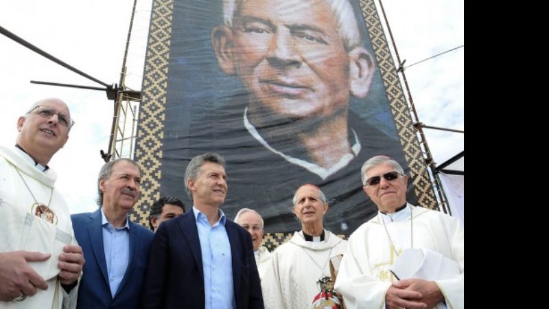 Macri participó de una misa por la canonización del cura Brochero