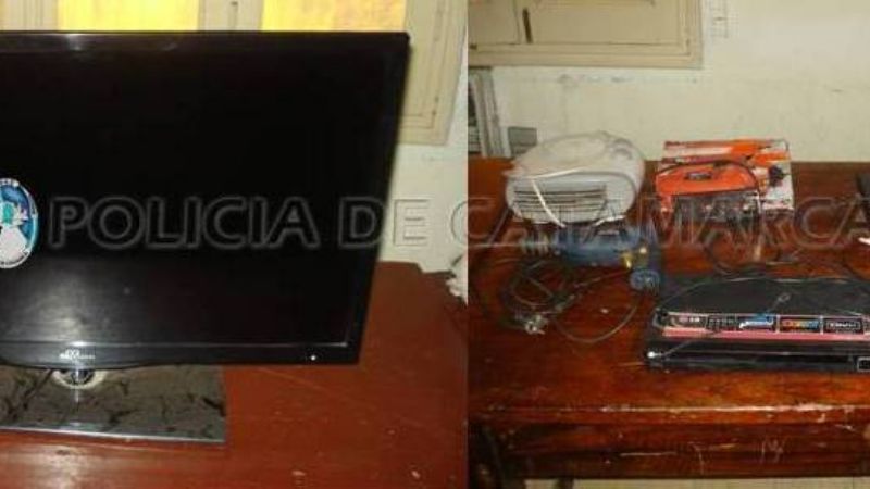 Tres detenidos y elementos robados recuperados