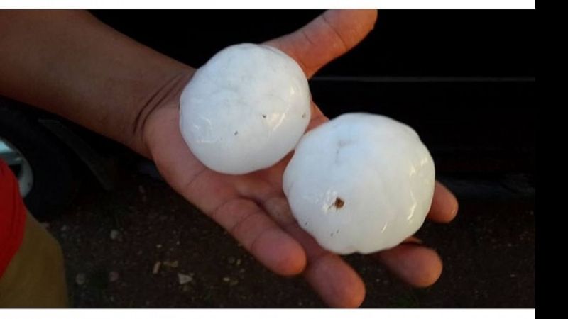 El sur de Mendoza víctima del mal tiempo y el granizo