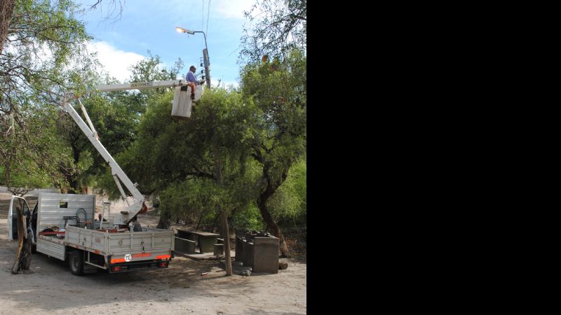 Trabajos en el camping de El Portezuelo