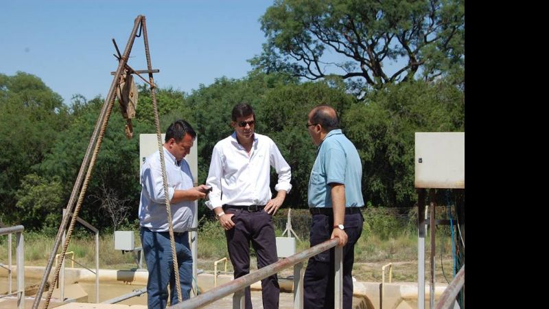 Dalla Lasta visitó la planta de tratamiento de agua de Saujil