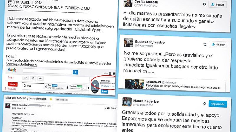 Denuncian que desde AFI espían a dos periodistas del Grupo Indalo