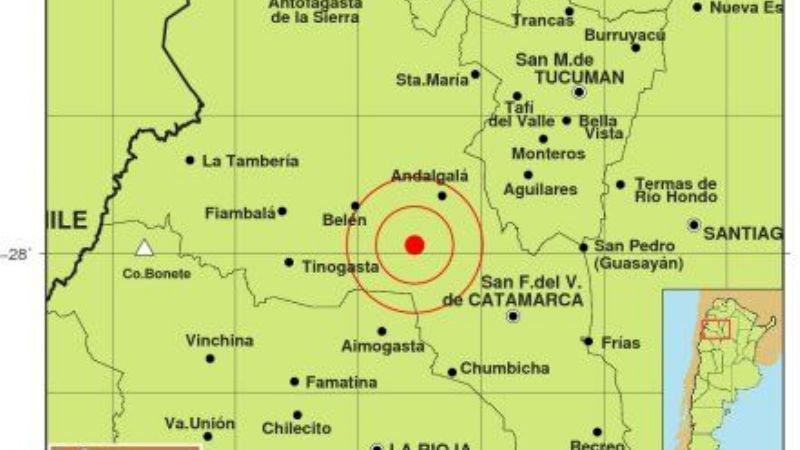 Temblor con epicentro al Noroeste de la Capital