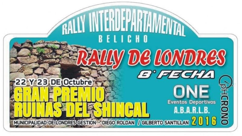 8va. del Rally Belicho, en Londres, por las “Ruinas del Shincal”