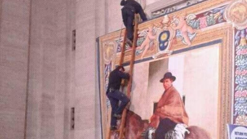 Preparativos para la ceremonia de canonización del Cura Brochero