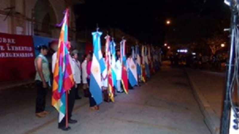 Acto por "El último día de libertad de los pueblos originarios"