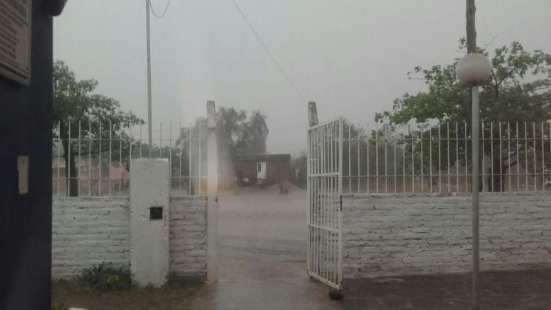 Fuerte tormenta en Recreo