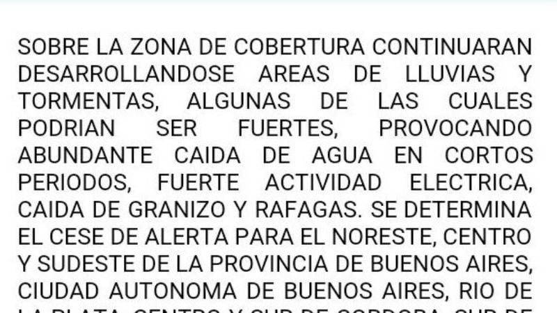 Desmienten fuerte alerta meteorológica en el Valle Central