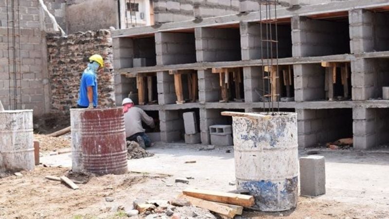 Nuevos trabajos en el Cementerio Municipal