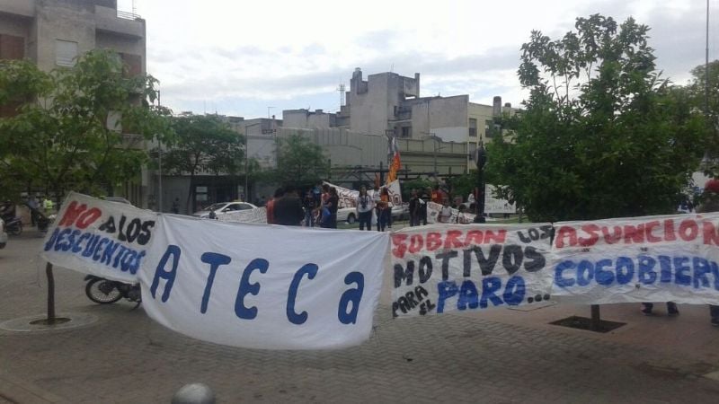 Protesta con festejo de ATECa