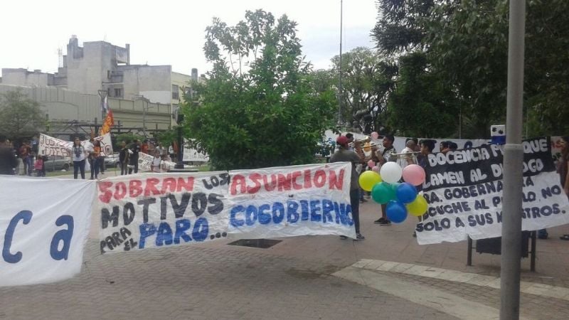 Protesta con festejo de ATECa