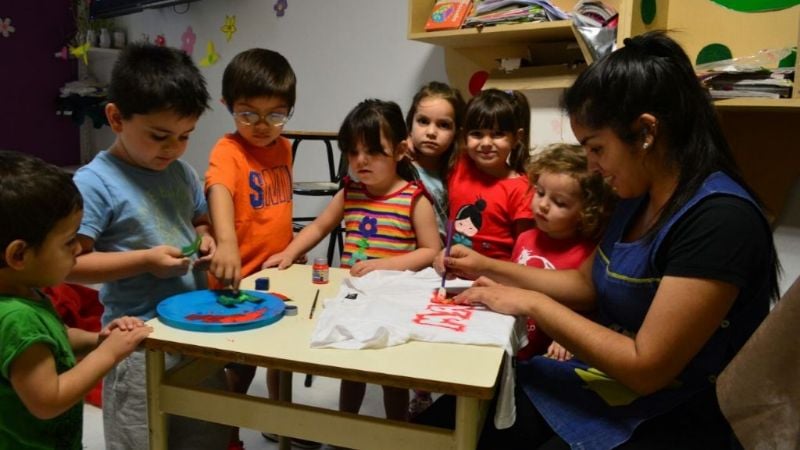 Los pequeños del jardín maternal homenajearon a Mamá