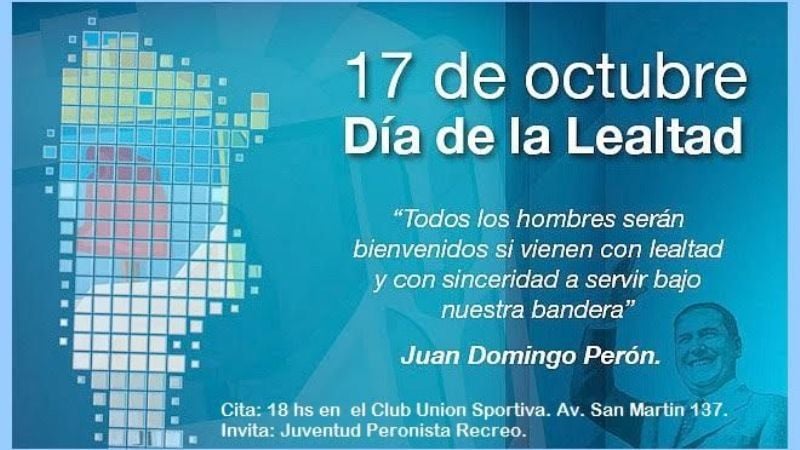 En Recreo también se celebrará el “Día de la Lealtad”