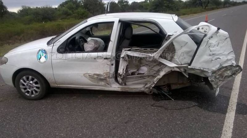 Choque de autos en Capayán