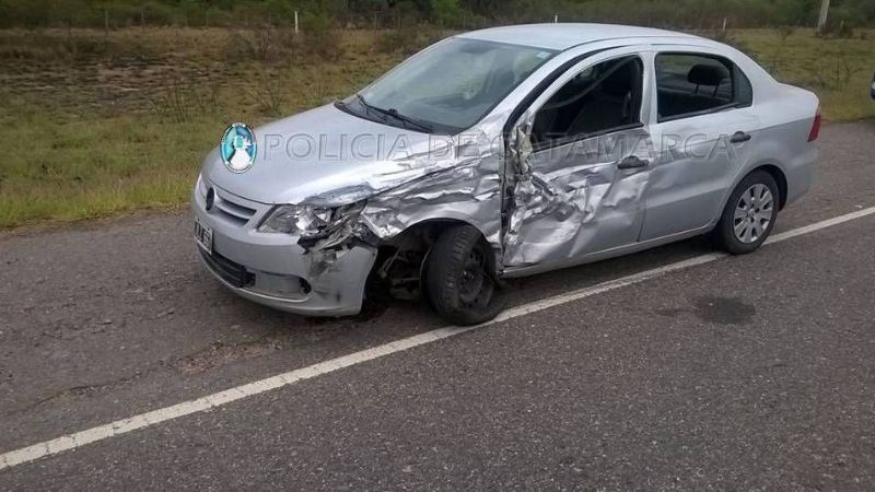 Choque de autos en Capayán