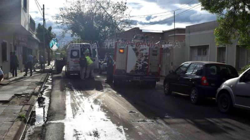 Hombre herido tras caerse de la moto