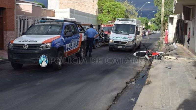Hombre herido tras caerse de la moto