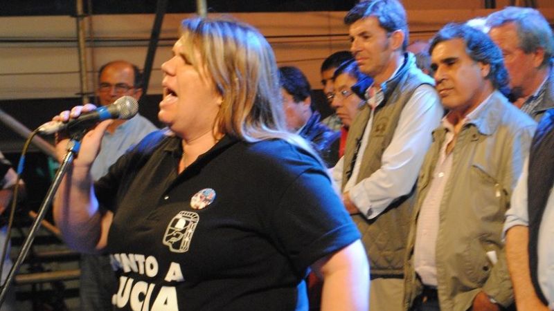 “No sean leales a mí, sino al proyecto” pidió Lucía en el acto del 17 de octubre