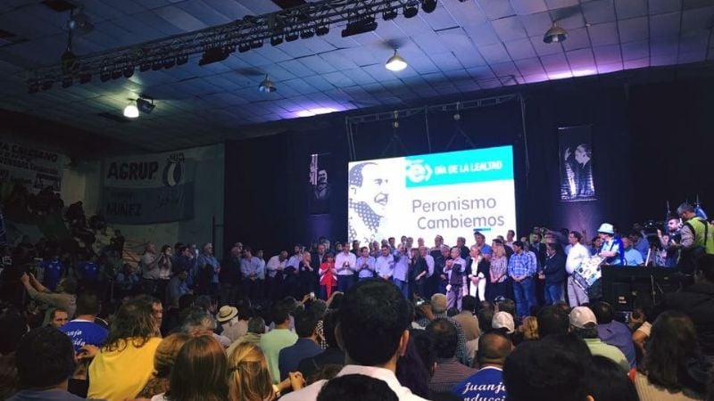 Venegas junto a dirigentes de Cambiemos y del peronismo festejó el Día de la Lealtad