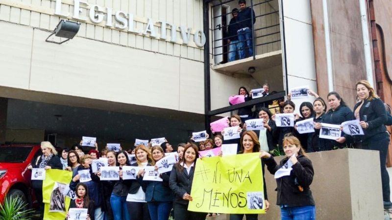 Mujeres de la Cámara de Senadores adhirieron al #NiUnaMenos