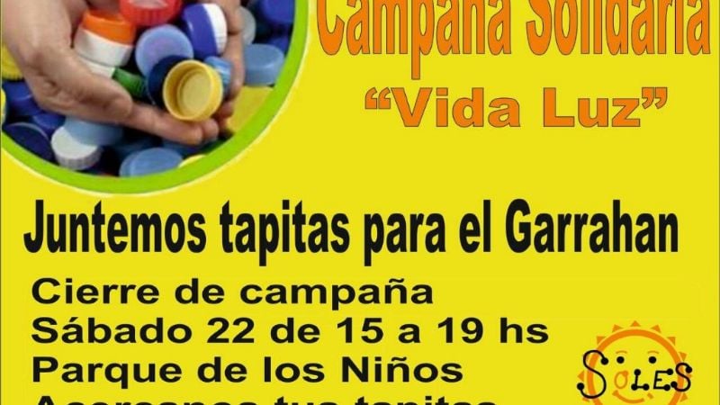 Cierre de campaña de recolección de tapitas para el Garrahan