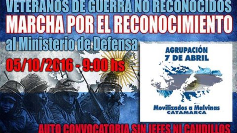 Ex soldados catamarqueños se movilizan a Buenos Aires