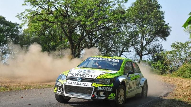 Meliza y Antonio Prevedello y D’Agostini al Rally de Villa Dolores