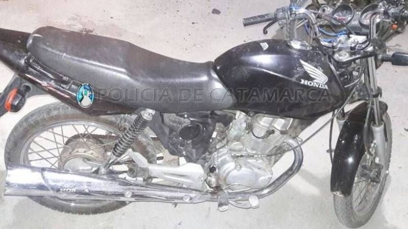 Recuperan una moto con pedido de secuestro en Capayán