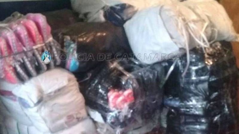Secuestran mercadería ilegal en un puesto caminero de Valle Viejo