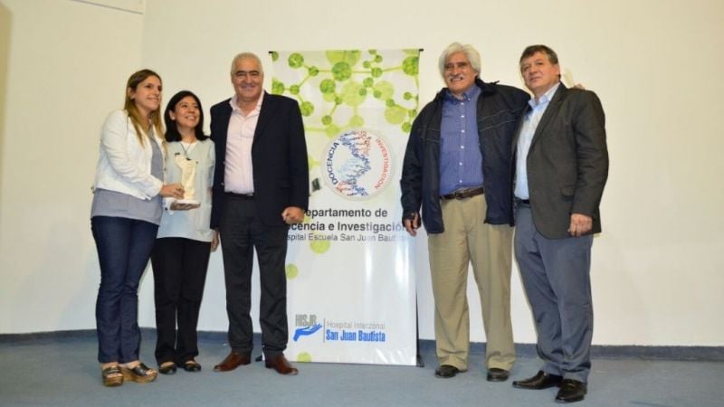 Gutiérrez en la entrega de los premios “Carlos Gregorio Malbrán”