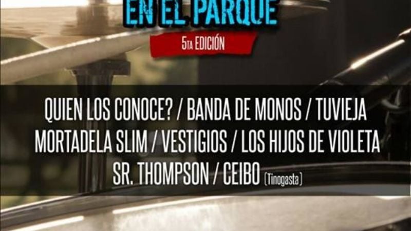 Este sábado, nueva edición de “Rock en el Parque”