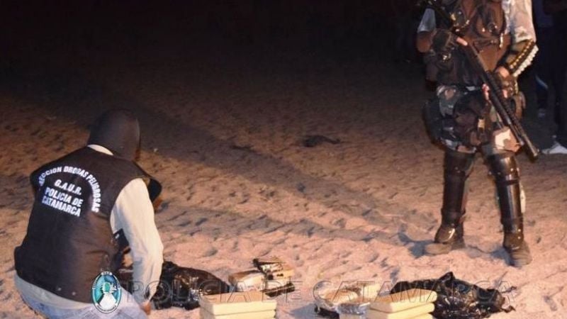 Incautaron 30 kilos de marihuana y medio kilo de pasta base de cocaína