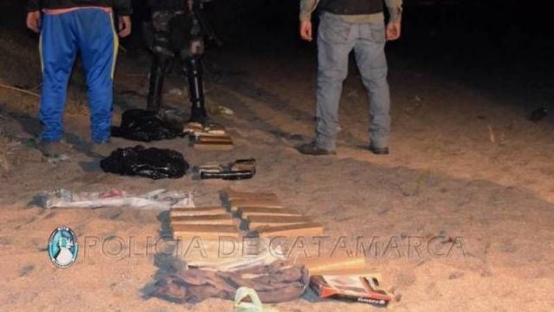 Incautaron 30 kilos de marihuana y medio kilo de pasta base de cocaína