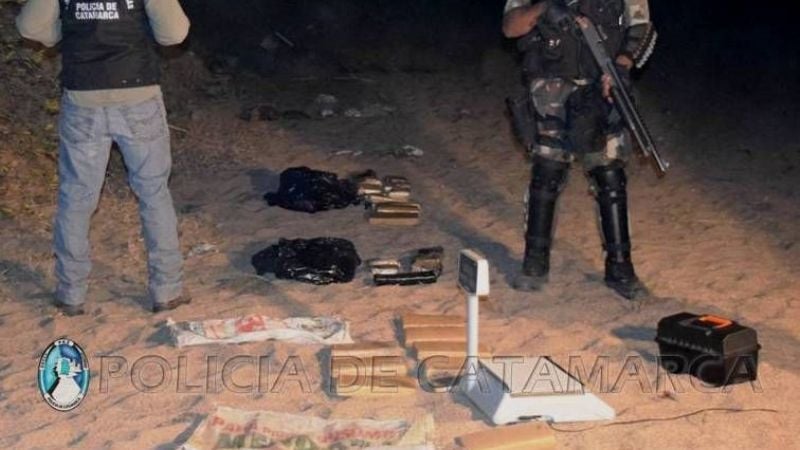 Incautaron 30 kilos de marihuana y medio kilo de pasta base de cocaína