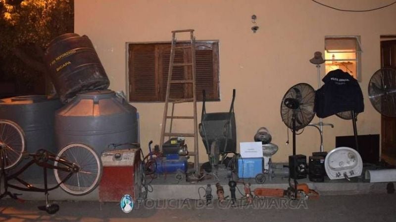 Recuperan gran cantidad de elementos robados